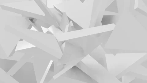White triangle figures are rotating. Stock Footage 281021393