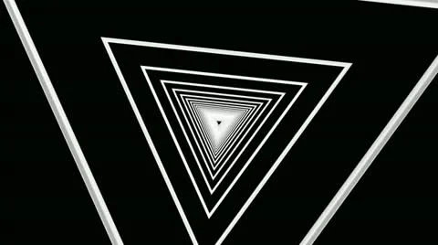 White triangle line Stock Footage