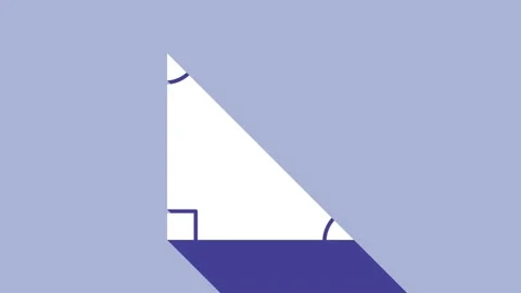 White Triangle math icon isolated on purple background. 4K Video motion graphic Stock Footage 154731909