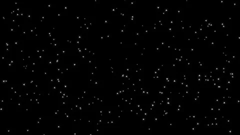 White triangle particles floating on black background Vidéo 321955964