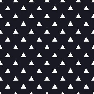 White triangle seamless pattern vector. Blue-magenta background Stock Illustration