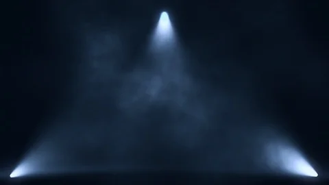 White Triangle Stage Lights and Smoke VJ Loop Motion Background Stock Footage 97384016