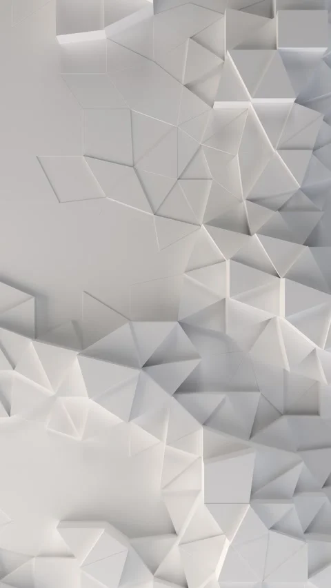 White Triangles Motion Vertical 4K Stock Footage 285624276