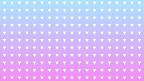White triangles pulsing animation on blue and pink gradient background loop Stock Footage 336852366