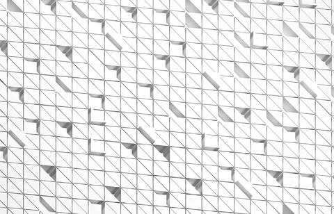 White triangular abstract background, Grunge surface, 3d Rendering Illustrazione stock