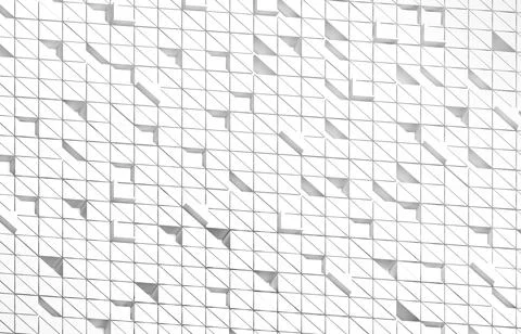 White triangular abstract background, Grunge surface, 3d Rendering Stock Illustration