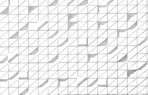 White triangular abstract background, Grunge surface, 3d Rendering Illustrazione stock