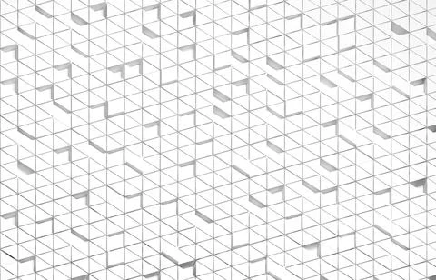 White triangular abstract background, Grunge surface, 3d Rendering Illustrazione stock