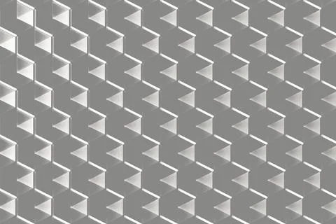 White triangular pattern on a grey background Stock Photos