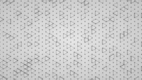 White triangular pattern. Rising and falling elements. Seamless loop. Stock Footage 121724420