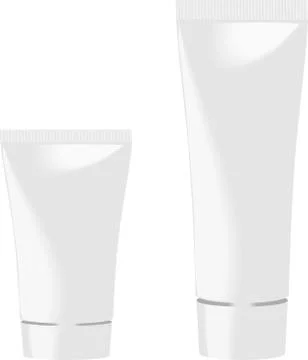 White tubes Stock Illustration