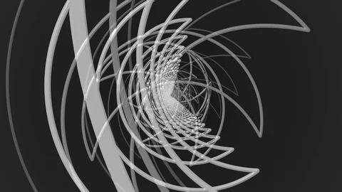 White Tunnel Moon Stock Footage 100470301