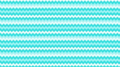 White turquoise zigzag pattern background loop moving left. Simple zig zag .. Stock Footage 247021325