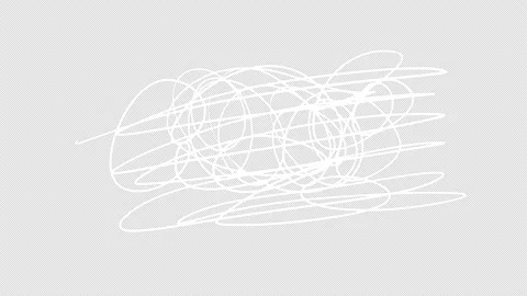 White twisted lines on a black screen. Stock Footage 202603822