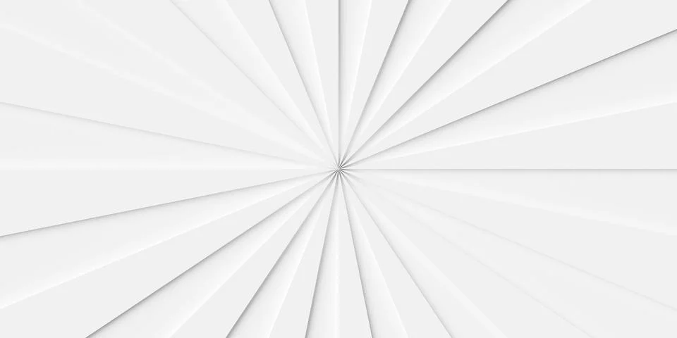 White two level stepped sunburst or starburst geometry background wallpaper.. Illustrazione stock