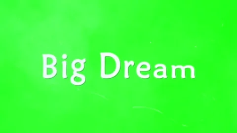 White typography text moving across vibrant green screen background Stock Footage 338386909