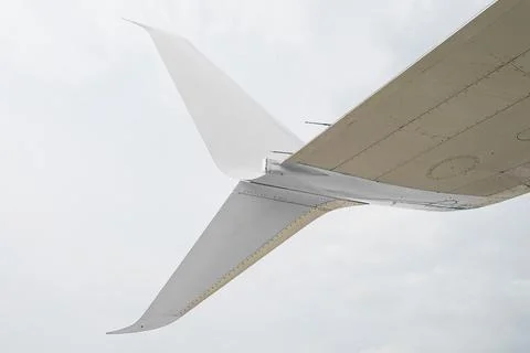 White unbranded split scimitar winglet Stock Photos