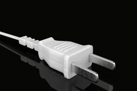 White US style plug Stock Illustration