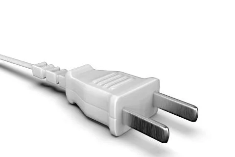 White US style plug Stock Illustration