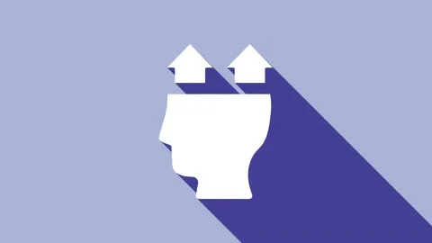 White User of man icon isolated on purple background. Business avatar symbol Stock Footage 148298131
