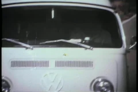 White van driving on road Stock Footage 11348691