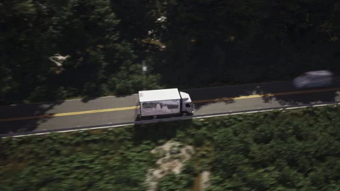 White van shipment of the multiple packages bought in the internet store Stock Footage 283103152