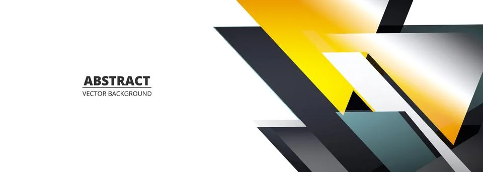 White vector abstract background with colored geometric shapes. Abstract tech Stock Illustration