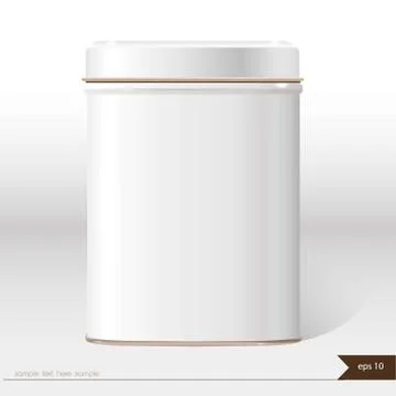 White vector box with place for your text. Stock Illustration