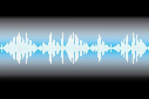 White vector equalizer element Illustrazione stock