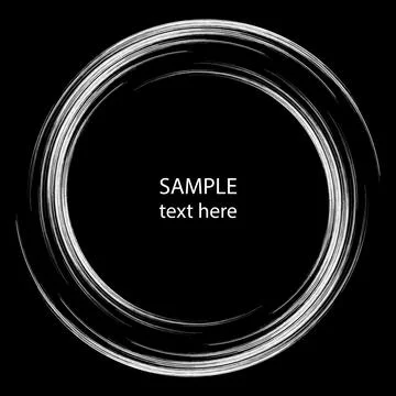 White vector grunge stripes in circle form Stock Illustration
