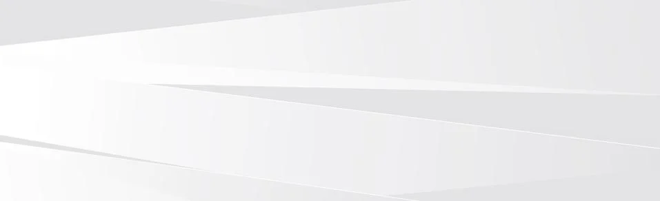 White vector panoramic background with wavy lines Stock Illustration