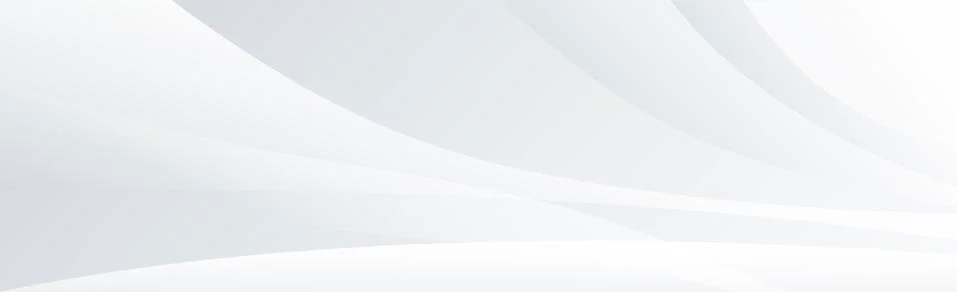 White vector panoramic background with wavy lines Stock Illustration