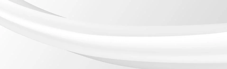 White vector panoramic background with wavy lines Stock Illustration