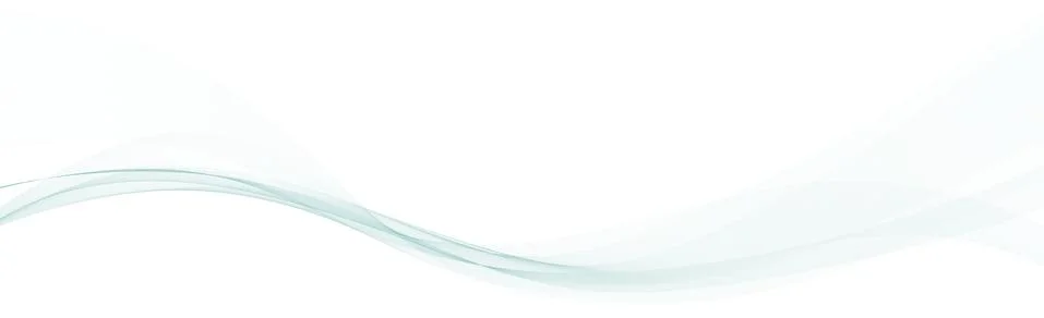 White vector panoramic background with wavy lines Stockillustratie
