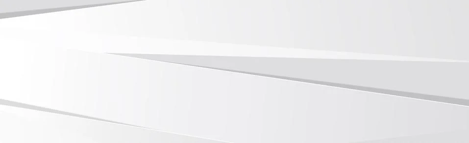 White vector panoramic background with wavy lines Stockillustratie