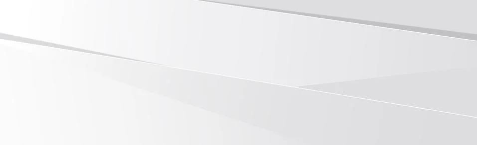 White vector panoramic background with wavy lines Illustrazione stock