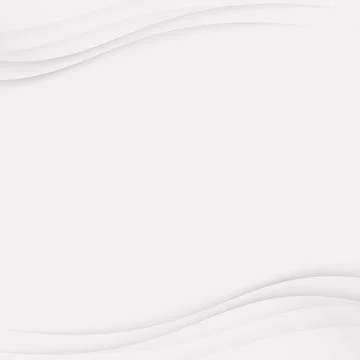 White vector panoramic background with wavy lines Illustrazione stock