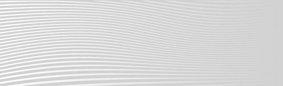 White vector panoramic background with wavy lines and shadows Stock Illustration