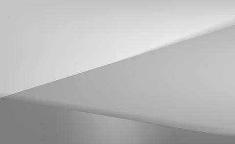 White vector panoramic background with wavy lines Stockillustratie