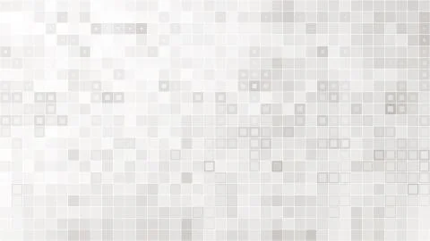 White vector squared mosaic seamless pattern. Stock Illustration