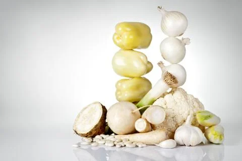 White vegetables Stock Photos