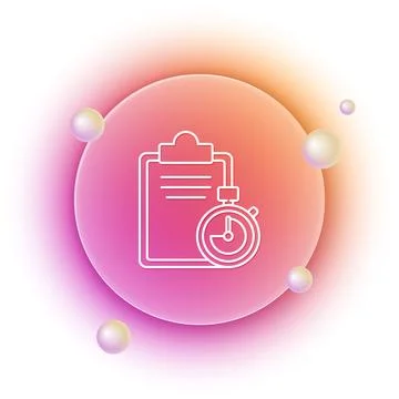 White Verification of delivery list clipboard icon isolated on white backgr.. Stock Illustration