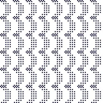 White Vertical Dotted Chevron Knitting Grid seamless pattern design Illustrazione stock