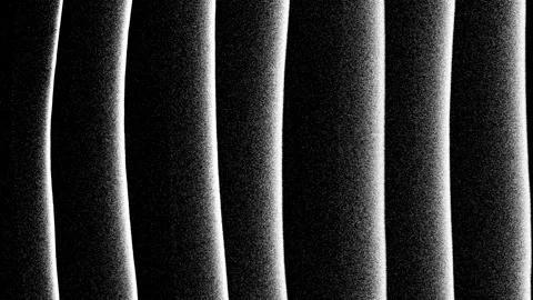 White vertical hand drawn lines with grunge texture on black background. 動画素材 143048989