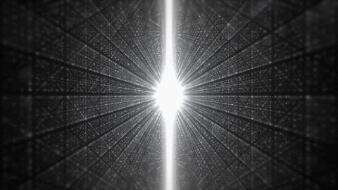 White Vertical Light with Source in the Center Radiating Matrix Ilustración de archivo