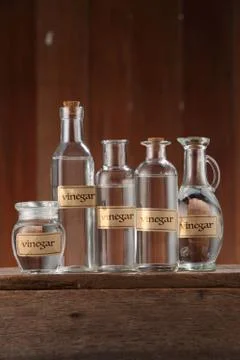 White vinegar Stock Photos
