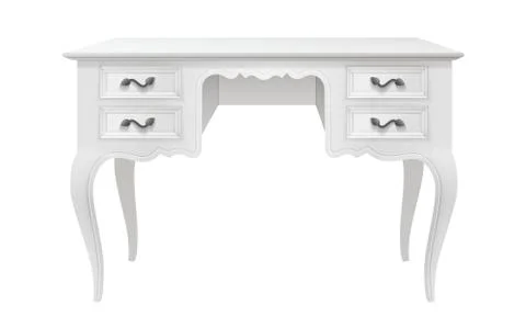 White vintage table Illustrazione stock