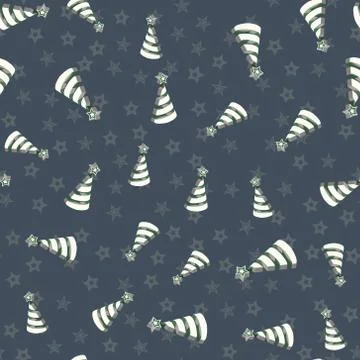 White volume Christmas tree pattern Simple Happy New Year background. Vector Stock Illustration