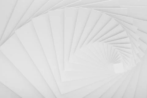White vortex abstract geometric background, pattern. Minimalist white geometr Stockillustratie