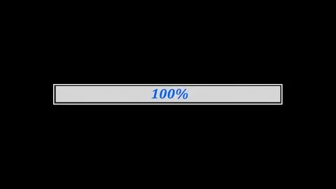 White waiting loading bar 5 Illustrazione stock